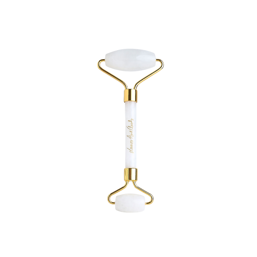 Rouleau de massage quartz blanc